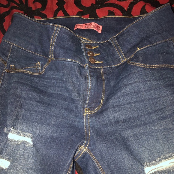 High Rise Blue Jeans - Picture 2 of 3